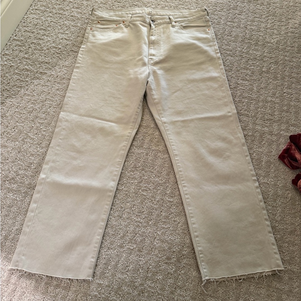 Chimala Fine Pants - Designed in Japan - Ecru - Size 32  Gorgeous Fine Designer